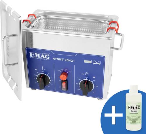 Emag Emmi-20HC Plus Ultraschallreiniger Universal 120W 2.6l mit Heizung