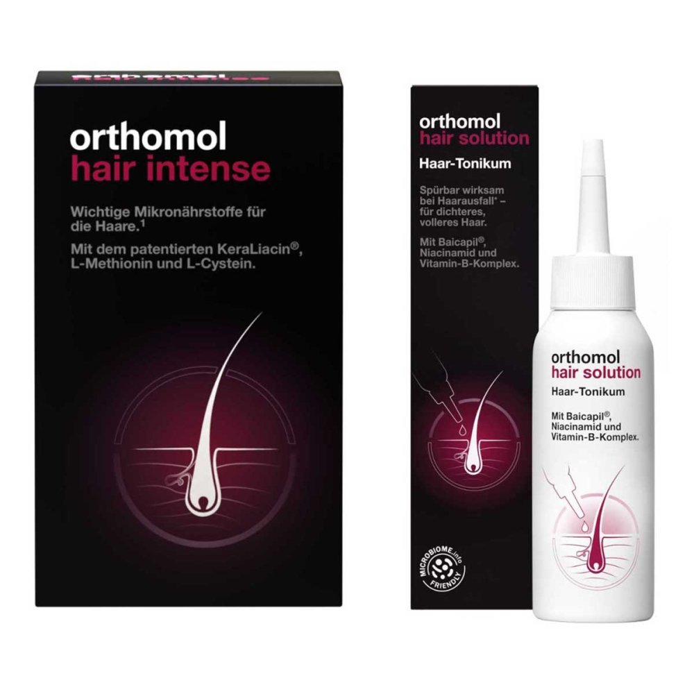 Orthomol pharmazeutische Orthomol Hair Solution Tonikum + Orthomol Hair Intense Kapseln 08107195