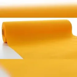 Mank Tischläufer aus Airlaid - CURRY/ORANGE, 40 cm x 24 m, 1 Stück - Tischtuch Tischband Tischwäsche Tischdeckenrolle