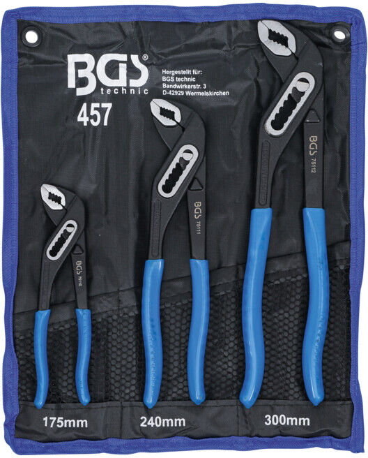 Jeu de pinces multiprise 3 pièces BGS ; BGS technic (457)