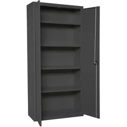 Proregal Stahlschrank AMEGO | HxBxT 180x80x40cm | 4x Fachboden | Anthrazit-Anthrazit