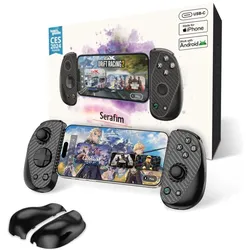 Serafim S3 Cloud Gaming Controller (Android, iOS), Gaming Controller, Schwarz