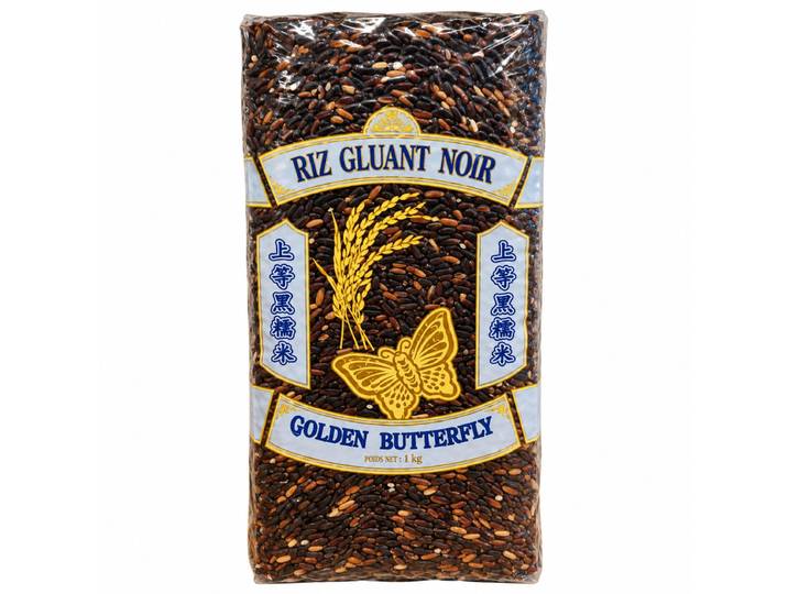 Golden Butterfly Riz gluant noir 1 kg