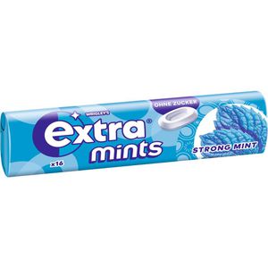 Extra Kräuterbonbons Mints Strong Mint, zuckerfrei, in Rolle, 28g