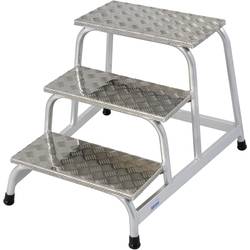 Krause 805034CO Aluminium Montagetritt Arbeitshöhe (max.): 2.60 m Silber 7 kg