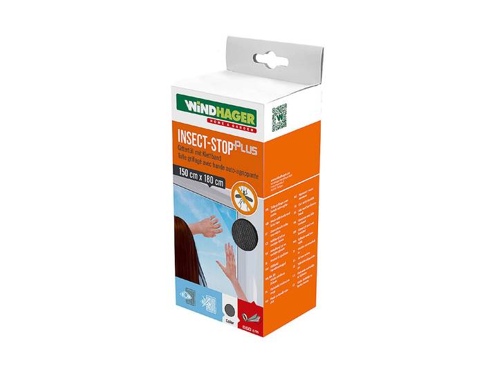 Windhager Fliegengitter Anthrazit 1.5 × 1.8 m