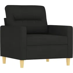 vidaXL Sofasessel Schwarz 60 cm Stoff