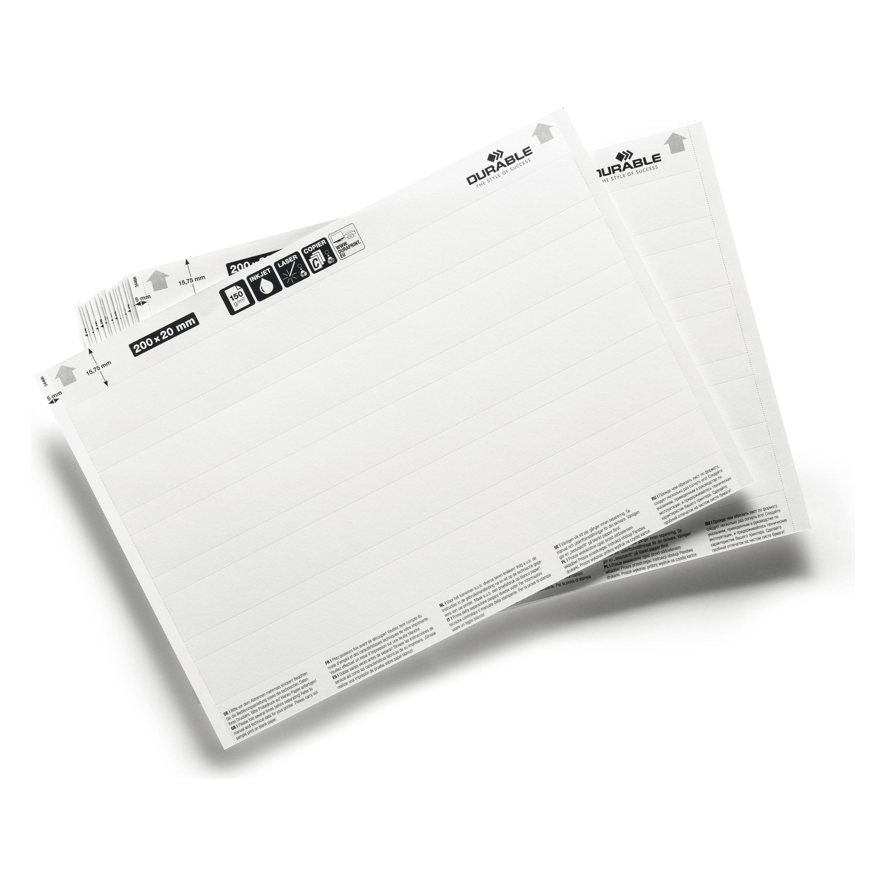 Durable Einsteckschilder Label Refill (800002)