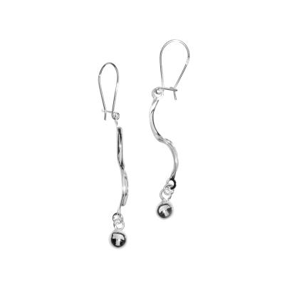 Paar Ohrhänger OSTSEE-SCHMUCK "- Livs - Silber 925/000 -" Gr. 55, silber (silber 925, silberfarben, weiß), Ohrringe, Damen, 55, Silber 925 (Sterlingsilber)