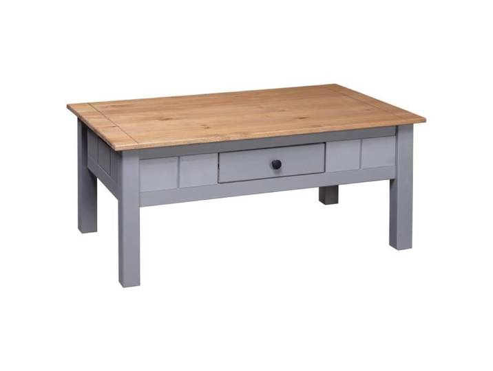 Table basse Gris 100x60x45 cm Pin massif Assortiment Panama Mothinessto lY4828