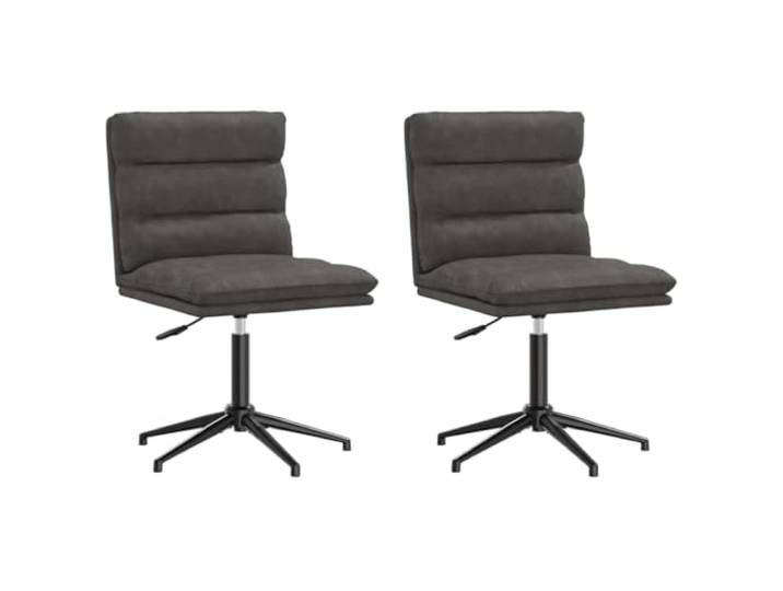 LMTYOENFG Esszimmerstühle 2er Set Höhenverstellbar Kunstleder Schwarz Bequemer Drehstuhl mit gepolsterter Sitzfläche, ideal für Küche, Wohnzimmer und Essbereich, flexibel anpassbar.