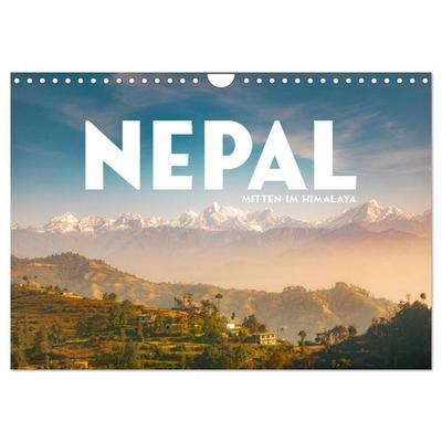 Nepal - Mitten im Himalaya (Wandkalender 2027 DIN A4 quer), CALVENDO Monatskalender