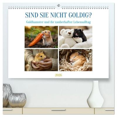 Sind sie nicht goldig? (hochwertiger Premium Wandkalender 2026 DIN A2 quer), Kunstdruck in Hochglanz