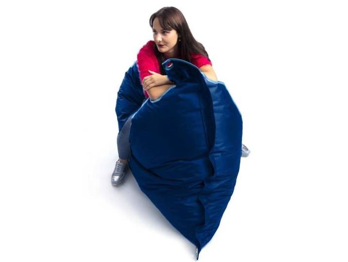 BiG52® - Pouf Géant Extérieur Bleu Marine BiG52 IRON RAW