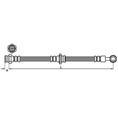 METZGER AUTOTEILE Bremsschlauch 4110629 für Suzuki