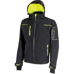 U-Power Softshell-Jacke Space - black carbon - M