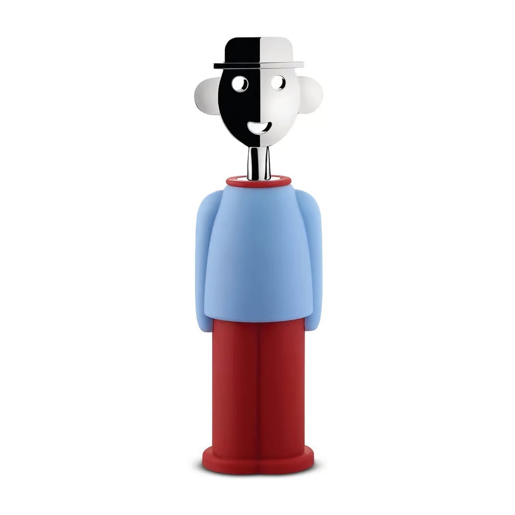 Alessi Alessandro M. kurkentrekker Lichtblauw-rood