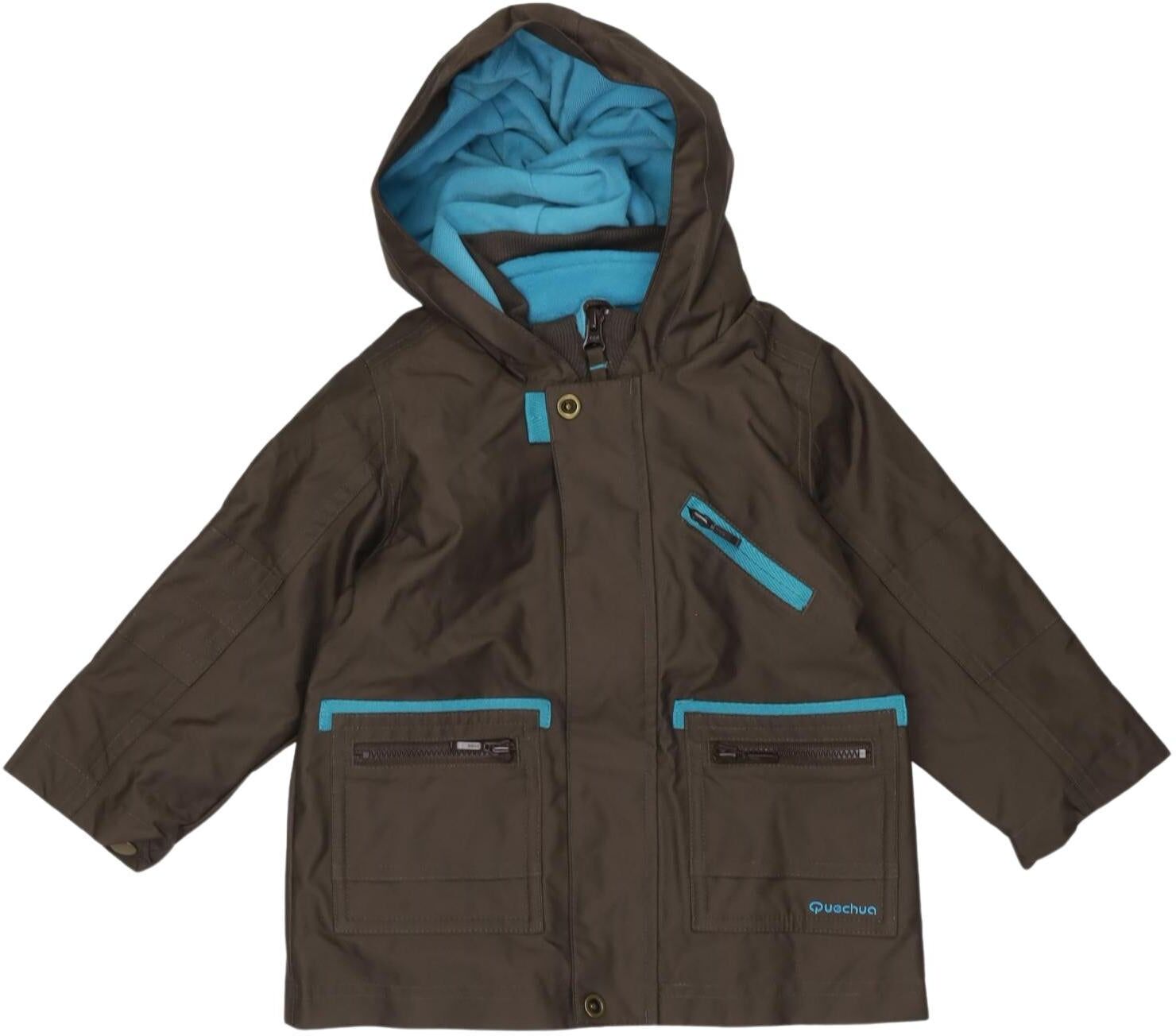 quechua Jungen Jacke oder Mantel, Braun, Gr. EU 92, Synthetik - Second Hand