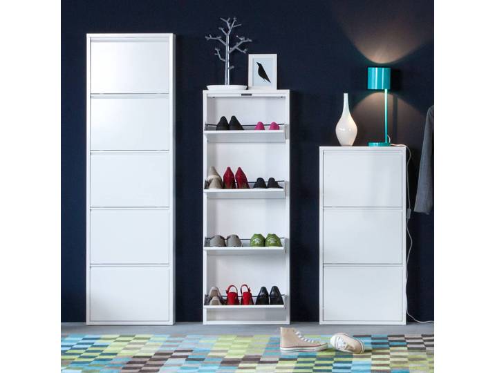 Schuhkipper Cabinet 140cm Weiß