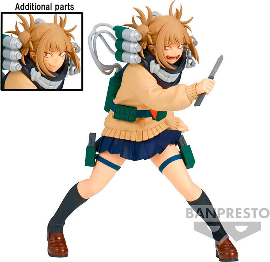 Banpresto My Hero Academia Himiko Toga figuur, beige, 17 cm