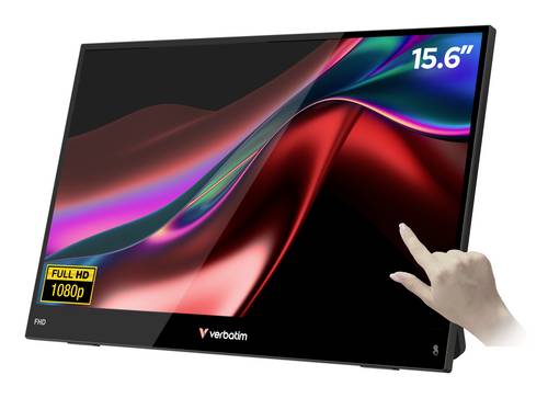 Verbatim LIGHT Touchscreen-Monitor EEK A (A - G) 39.6cm (15.6 Zoll) 16:9 10 ms