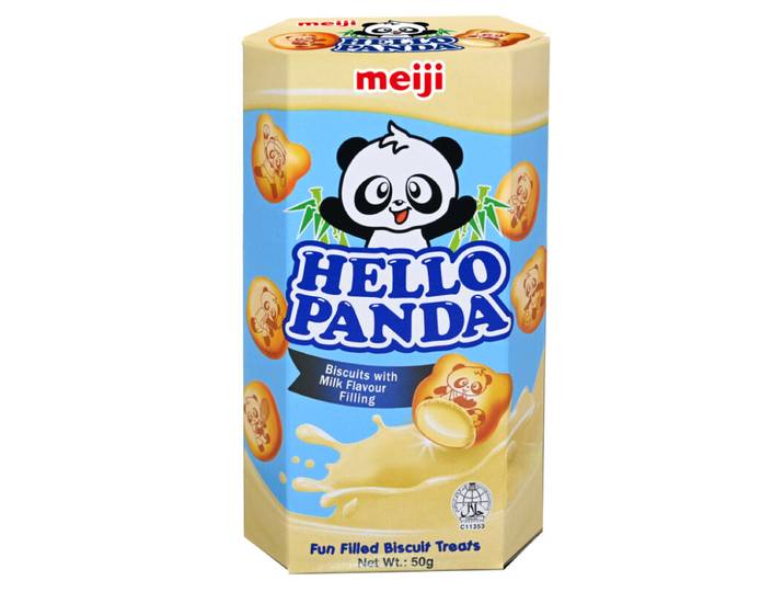 Meiji Hello Panda koekjes met vulling met melksmaak 50 g