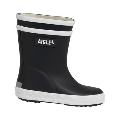 Stiefel AIGLE "Baby-Flac 2", Mädchen, Gr. 22, blau (marine, weiß), Obermaterial: 100% Naturkautschuk NaRubber., Schuhe Stiefel