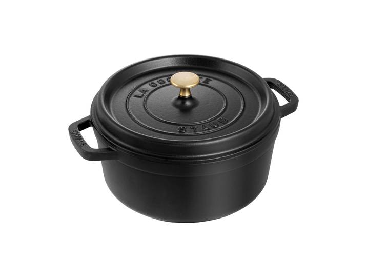 STAUB Cocotte ronde La Cocotte Staub fonte 2,6 L Noir