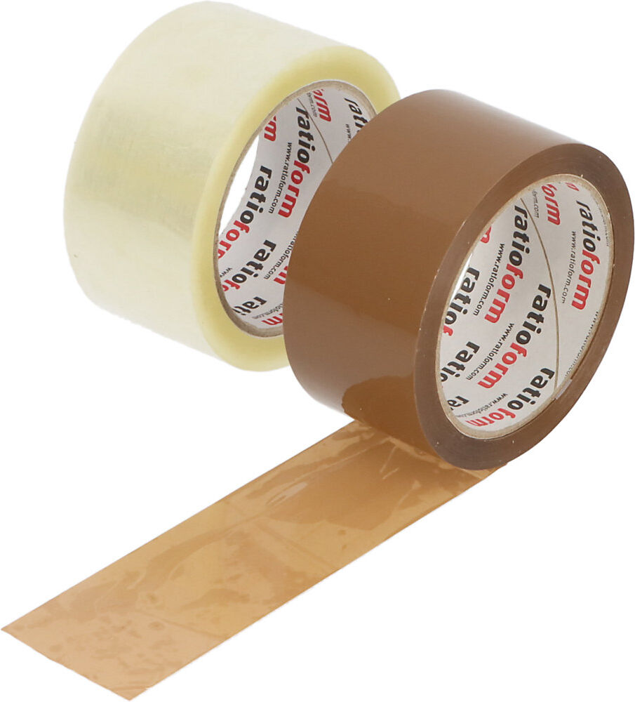 PP-Packband, Hotmelt, 50 µm, VE 6 Rollen, braun, Bandbreite 50 mm ratioform