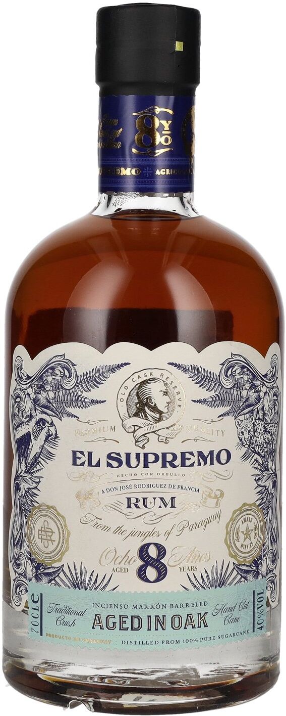 El Supremo 8 Year Old OAK CASK Rum 40% Vol. 0,7l