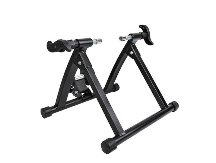 Fietstrainer - Rollenbank fiets 26 - 28  inch of 700C wielen - Ergotrainer - Opvouwbaar Hometrainer voor Racefiets of Mountainbike (Mtb) - Fiets Magnetische Turbo Trainer - Aluminium Fiets trainer - Kleur: Zwart - Decopatent