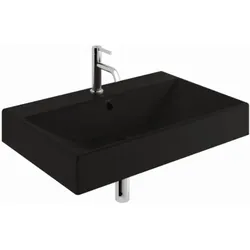 Kludi RESA Waschtisch 59WW8139 81 x 50 x 12 cm, Ein Hahnloch Mattschwarz