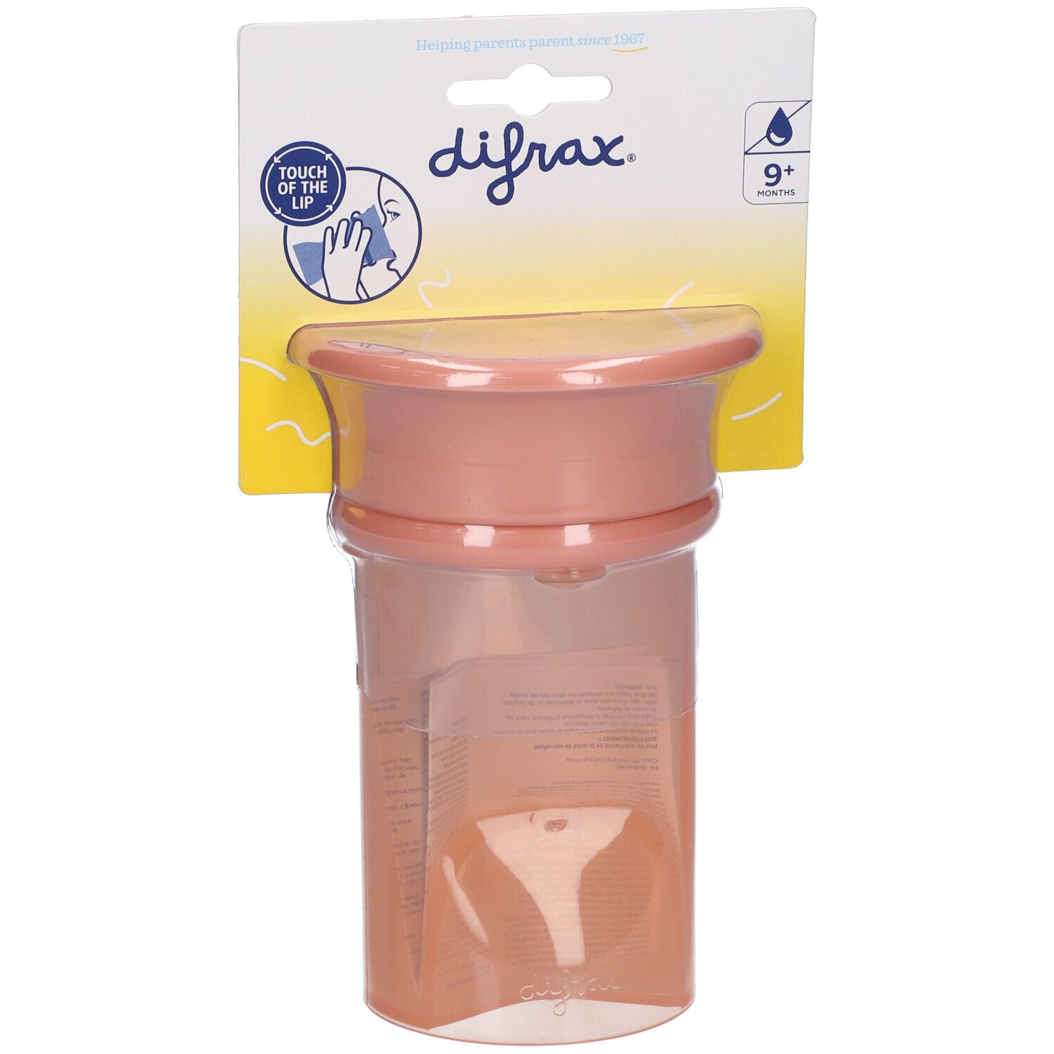 Difrax 360 Graden Beker Peachy 250 ml Flaschen