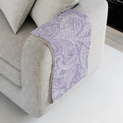 Addison Rugs Premium Machine Washable Paisley Sherpa Throw Blanket