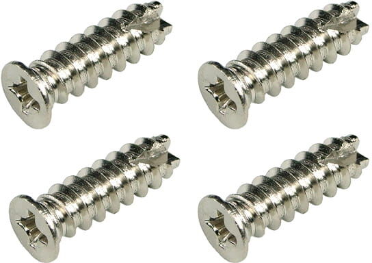 Aquatuning L&uuml;fterschrauben, 4 St&uuml;ck 16mm - silber