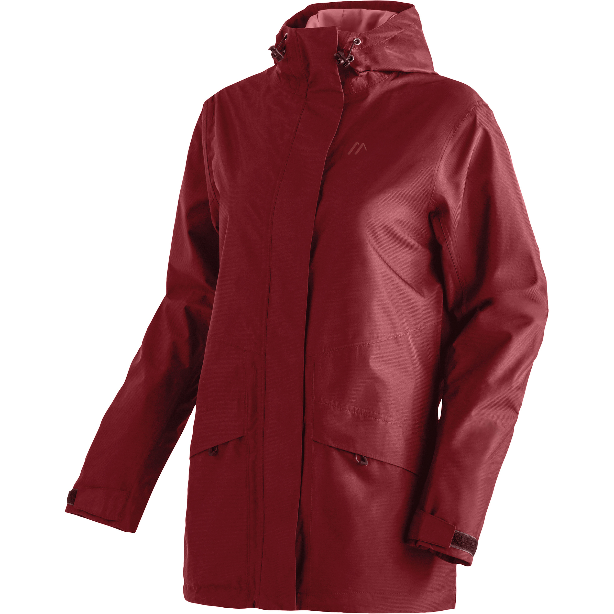 Maier Sports Brocken L Damen Regenjacke rot Größe M Camping Widerstandsfähig Wasserabweisend
