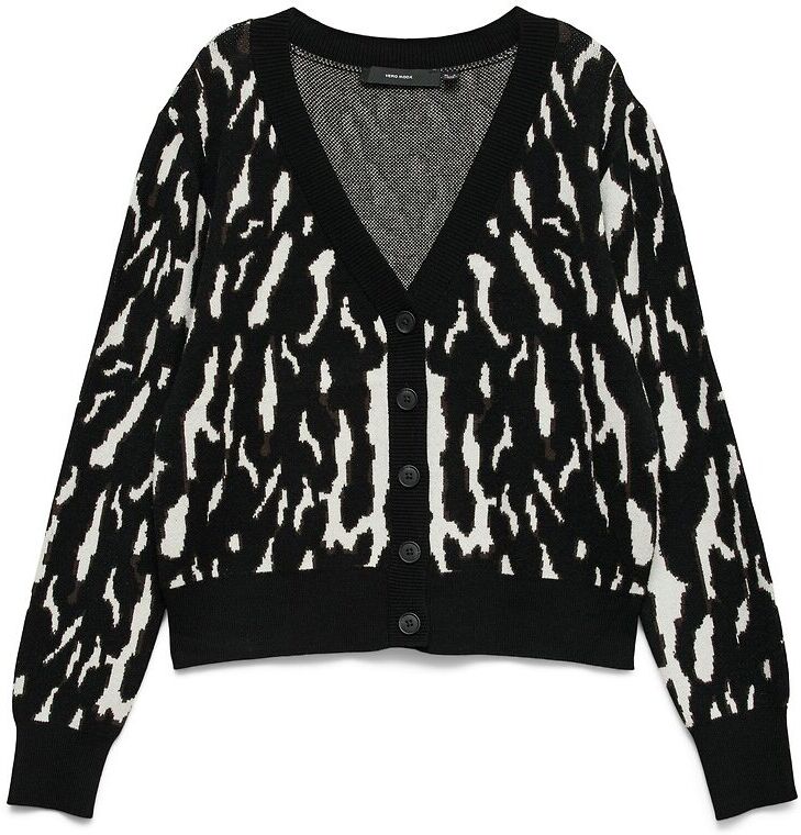 VERO MODA Gilet manches longues, imprimé
