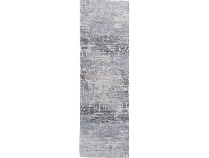 Teppich Streaks grau Anderes Muster Polyester 80 x 250 cm - Teppich