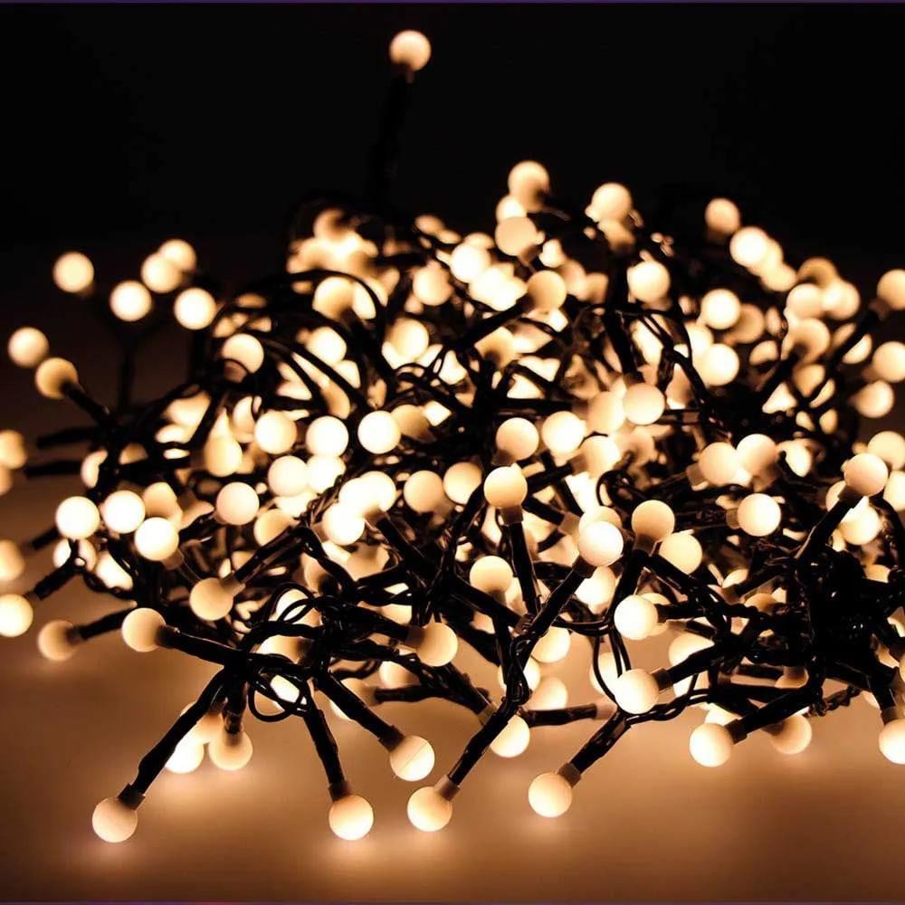 Lumineo Cherry Compact LED-lichtslingers, wit, 14 meter