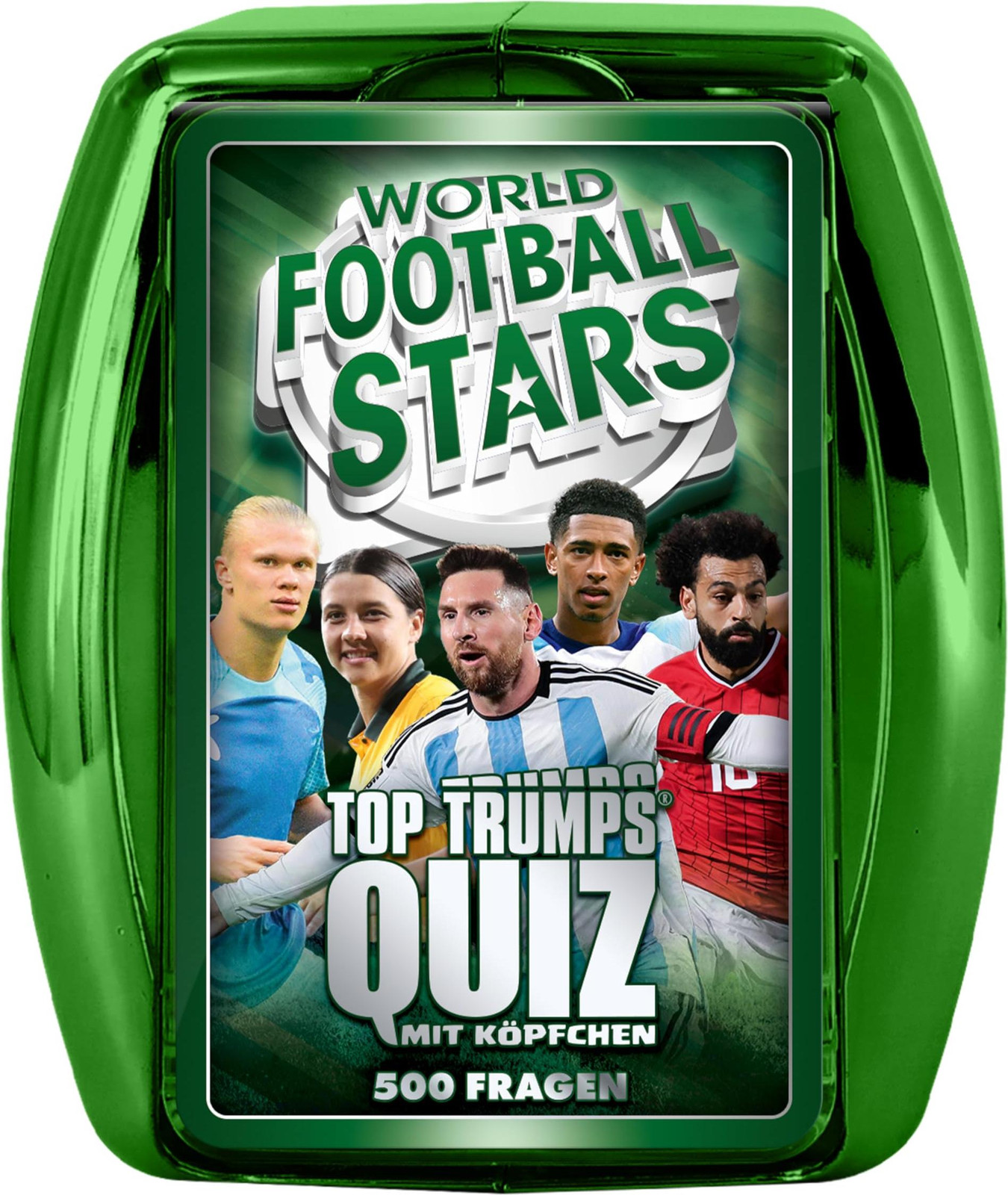 Winning Moves Top Trumps Quiz Wereldvoetbalsterren Groen - Kennisspel en Gezelschapsspel