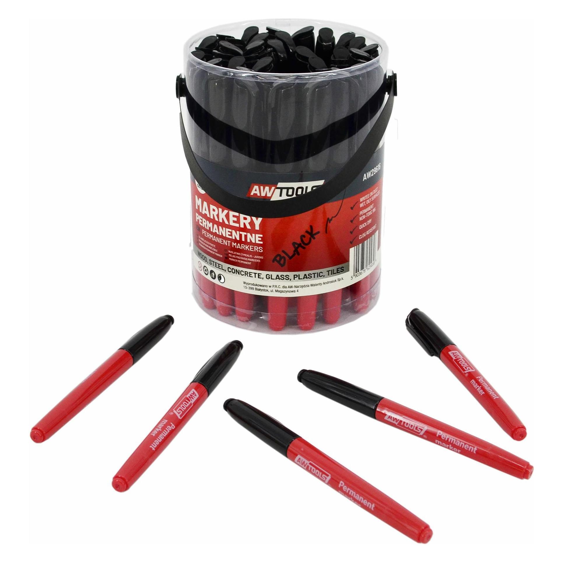 Awtools Dünne schwarze Filzstifte, 45 Stück. (45x) (54139643)