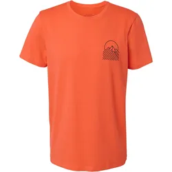 Tchibo - T-Shirt mit Print - Herren - Gr. M - orange/print
