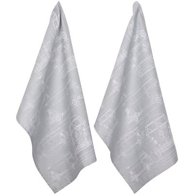Geschirrtuch PAD "CULTURE", grau, B:50cm H:1cm L:70cm, 100% Baumwolle, Geschirrtücher, Geschirrtuch, 100% Baumwolle, 50x70 cm