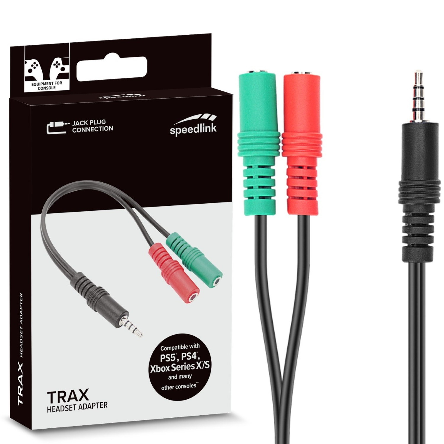 Speedlink TRAX Headset Microfoon Adapter met 3,5 mm jack
