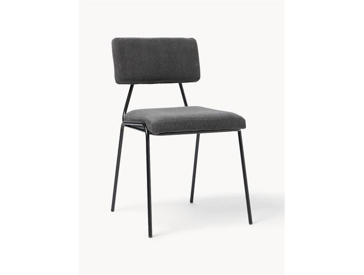 Polsterstühle Mats aus Cord, 2er-Set
