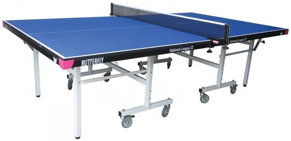 Butterfly National League 22 Indoor Rollaway Table Tennis Table Blue