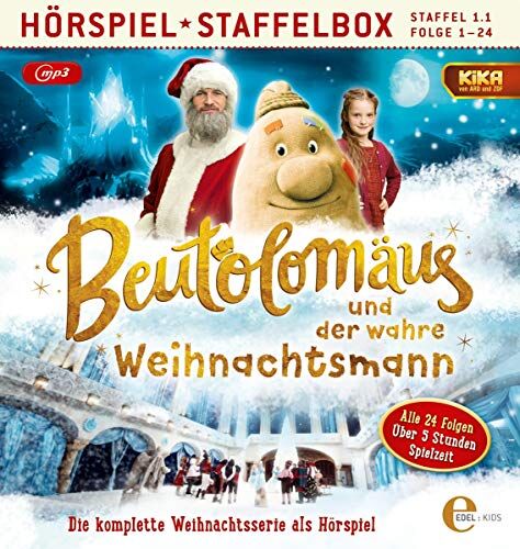 Beutolomäus (Kika) - Beutolomäus und der wahre Weihnachtsmann - Die komplette Weihnachtsserie - Hörspiel-Box mp3-CD (Folge 1 - 24) - Preis vom 09.10.2026 07:28:09 h
