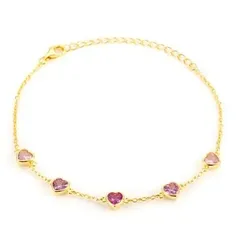 DIAMONIQUE® Armband = 2,50ct Herzschliff Silber 925
