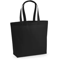 Westford Mill Baumwolltasche Einkaufstasche W225 black 35 x 39 x 13,5 cm