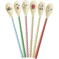 RICE Melamin Lattelöffel Snoopy 6er, L 22.5 B 3 cm
